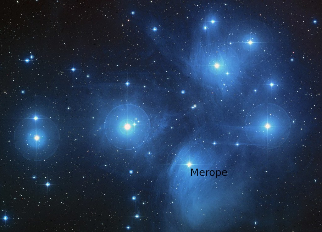 Pleiades star cluster.